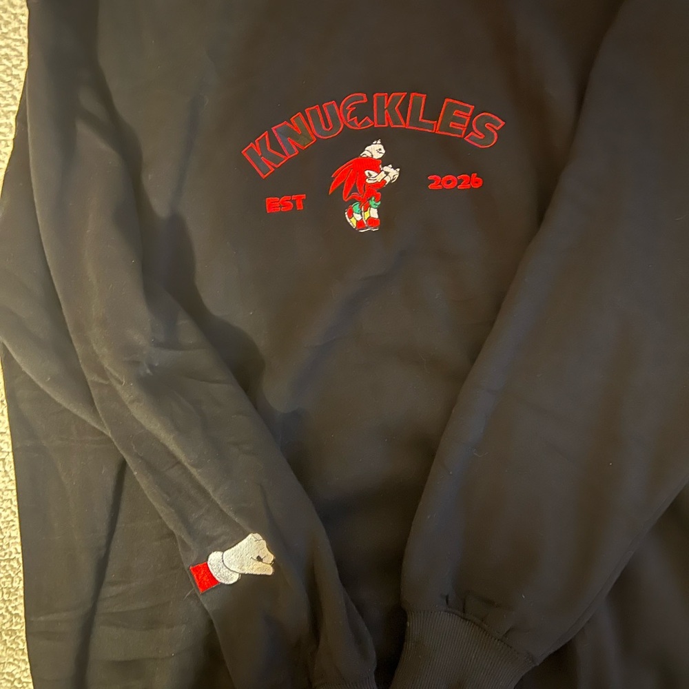 Black Knuckles Graphic Sweatshirt